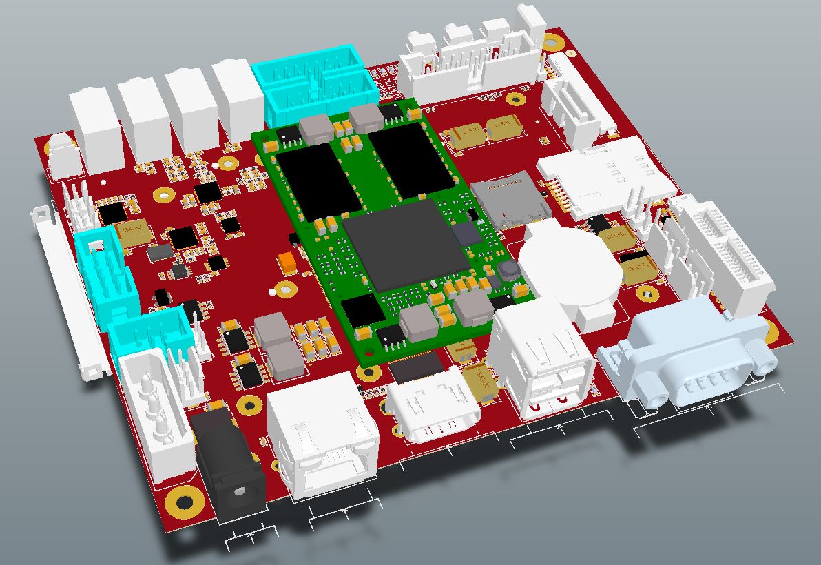 iMX6 Development Baseboard - Top