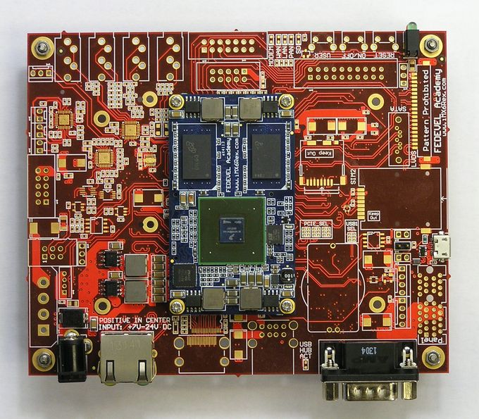 iMX6 Rex Development Board First pictures - board with module