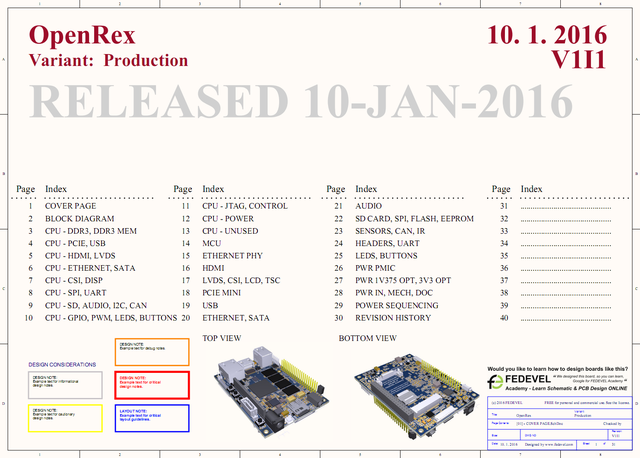 OpenRex Schematic Screenshot